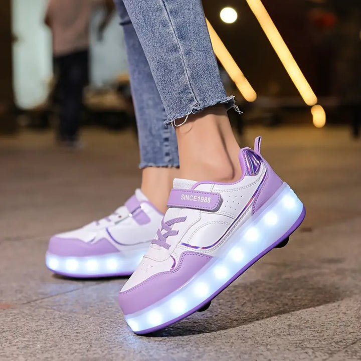Gleite mit Stil mit Velo – Sneaker mit Rollen und Leuchtsohlen