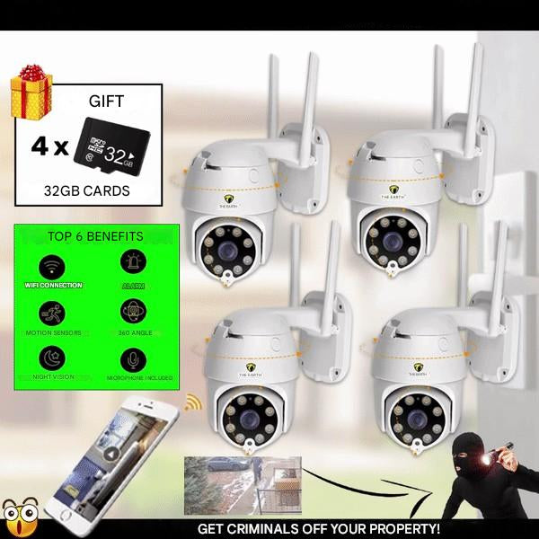 4er-Set smarte WLAN-Überwachungskameras – SmartCam Set 4X