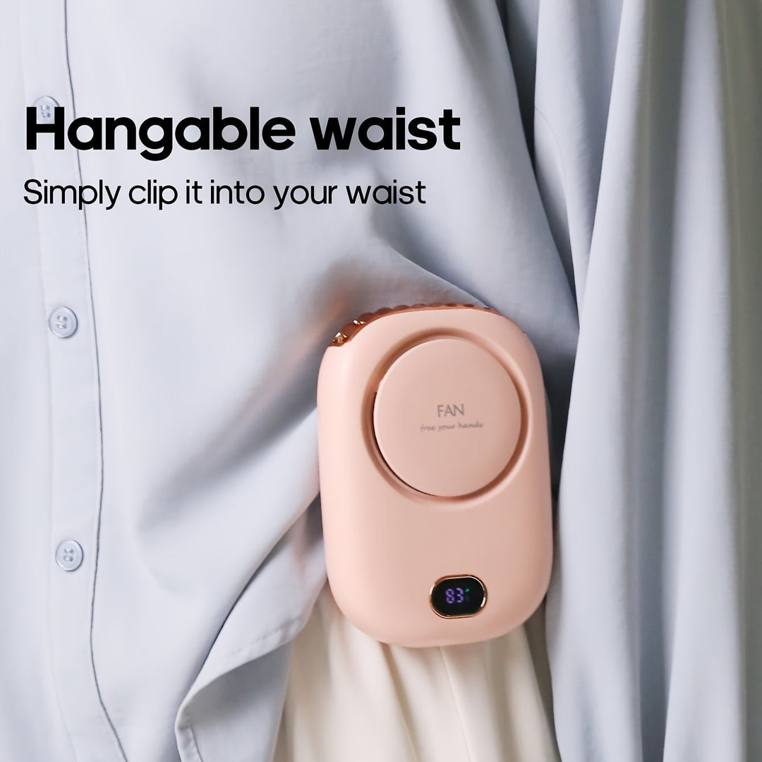 USB-Wiederaufladbarer Mini-Halsventilator – Leicht mit Verstellbaren Geschwindigkeiten