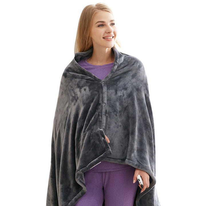 Beheizbare Überwurfdecke aus Korallenfleece, 150 x 85 cm mit 3 Stufen
