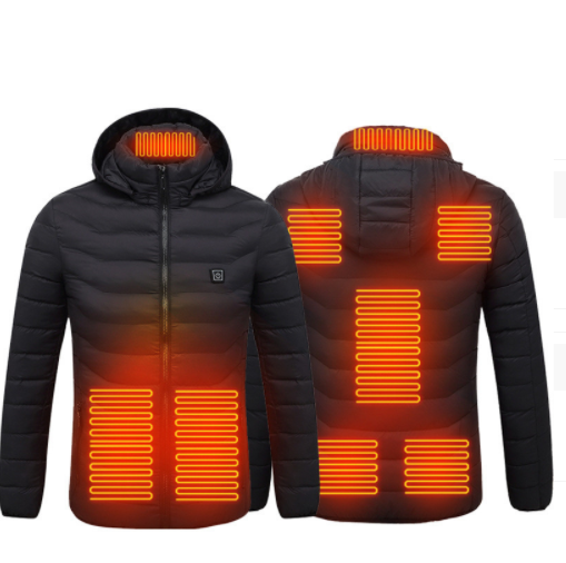 Beheizbare Jacke mit 8 Zonen oder beheiztes T-Shirt, in 4 Farben