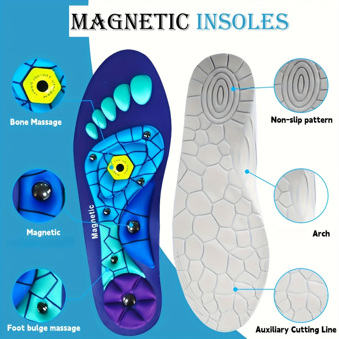 ComfortPlus Magnetische Akupunktur-Einlegesohle mit Fußgewölbestütze