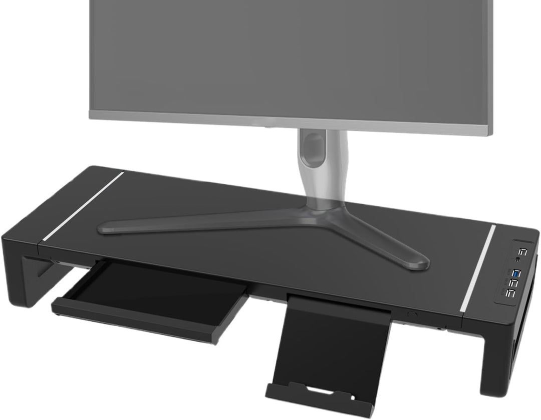 Elevation verstellbarer Monitorständer mit Schublade – Stravon