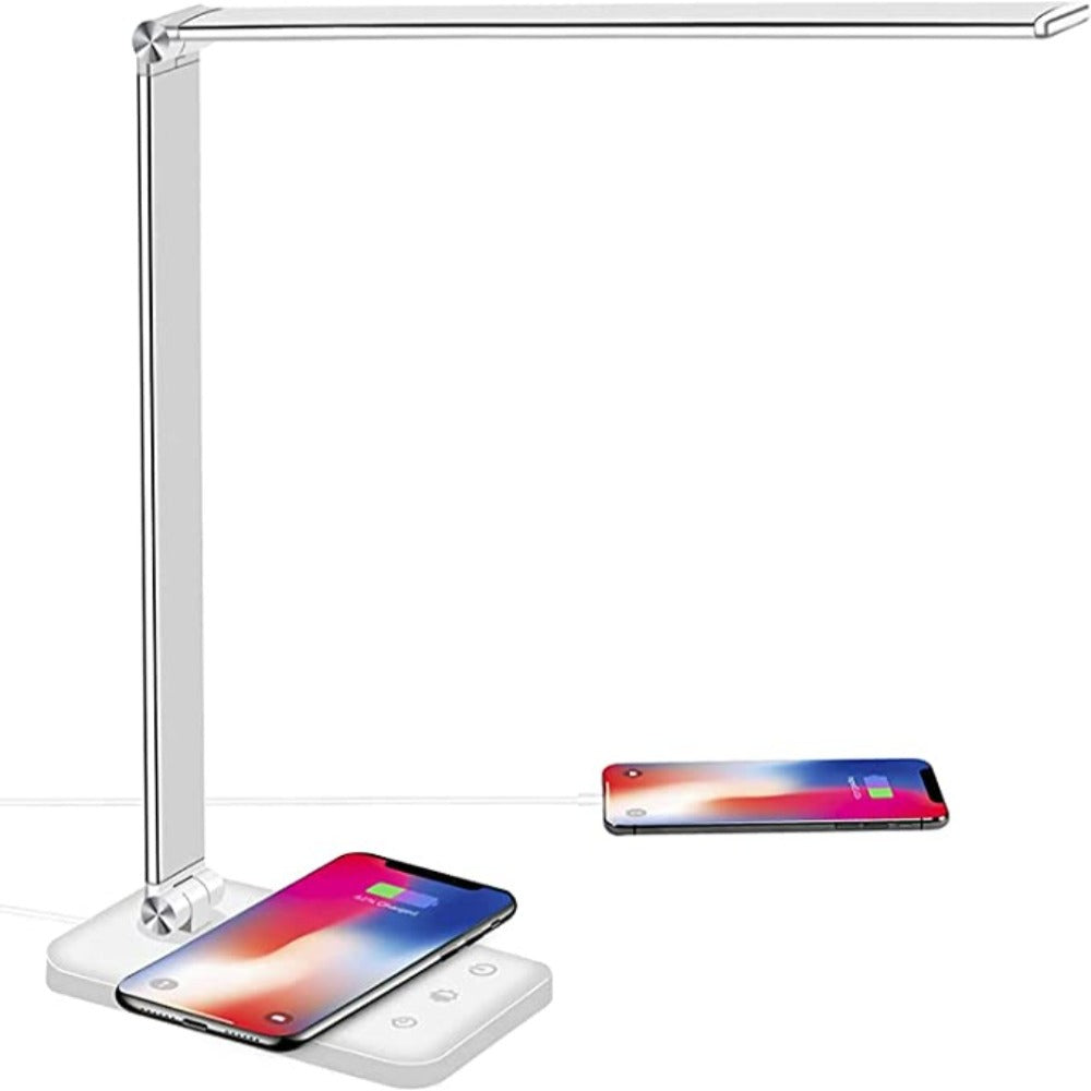 Moderne Verstellbare LED-Schreibtischlampe mit USB-Ladeanschluss - BrightEase