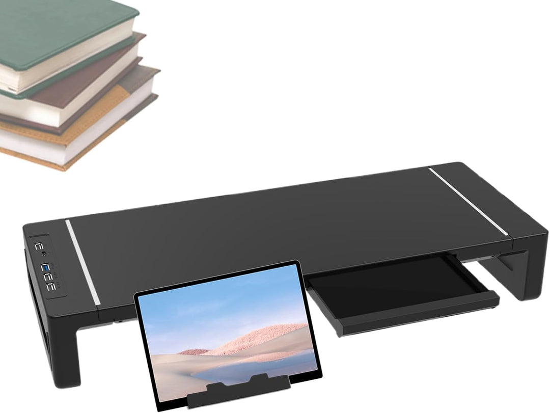 Elevation verstellbarer Monitorständer mit Schublade – Stravon