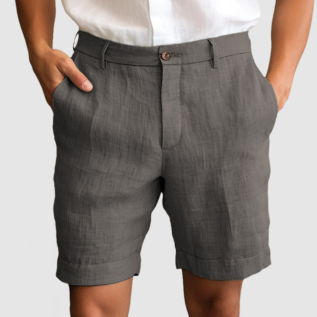 Lässige Baumwoll-Leinen-Shorts für Herren
