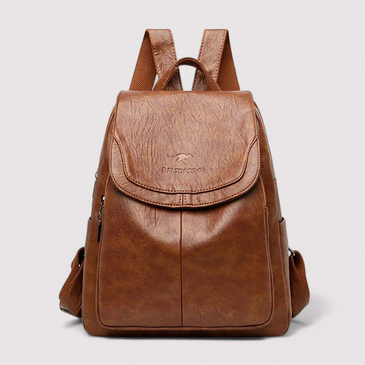 Diebstahlsicherer Rucksack aus Leder