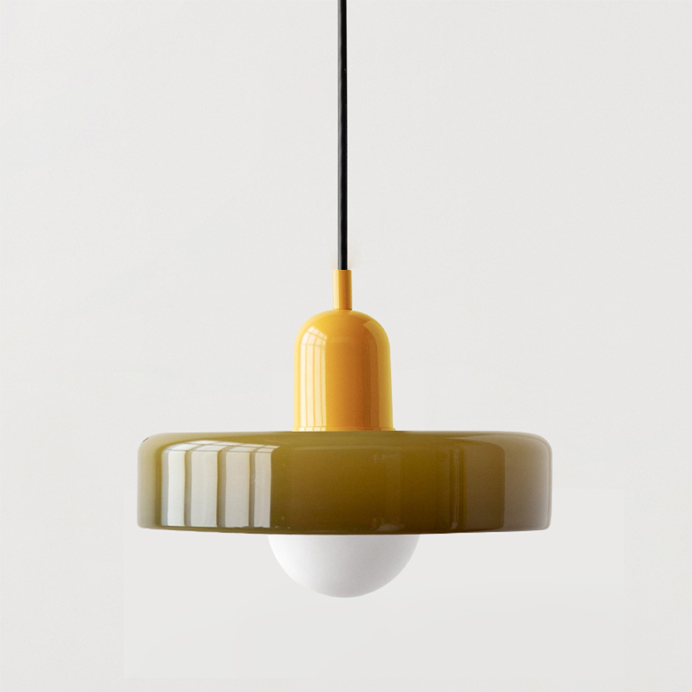 Bunte Hängeleuchte im Bauhaus-Stil - StiloGlas