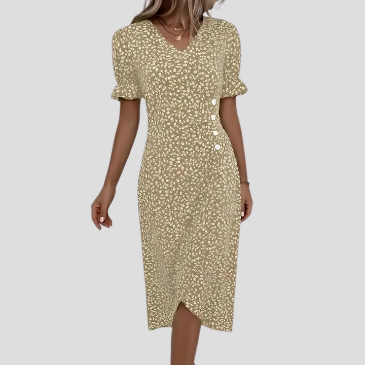 Elegantes Midikleid mit Blumenmuster für Damen
