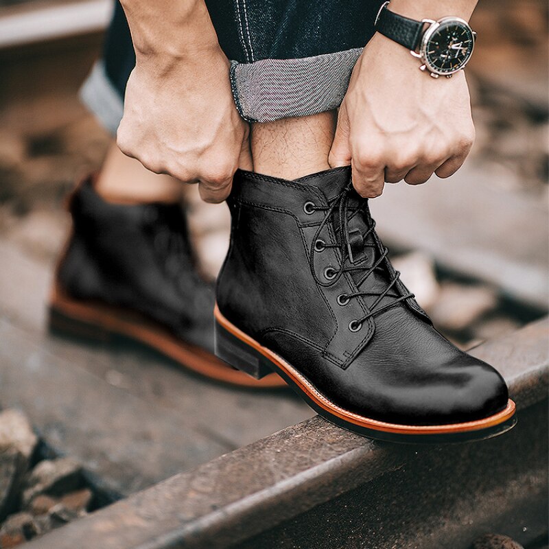 Orthopädische Lederstiefel für Herren - Atlas