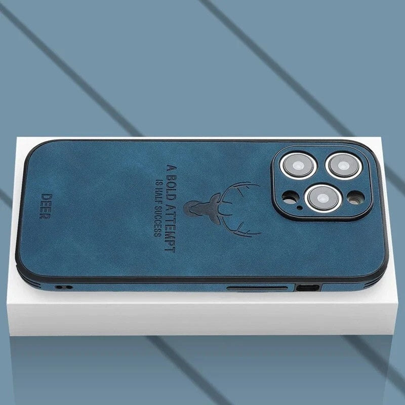 Luxuriöse iPhone-Hülle aus Hirschleder - Veltro