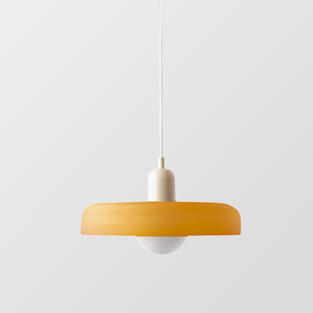 Farbenfrohe Pendelleuchte im Bauhausstil - StiloGlas