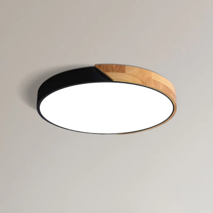 Delos Scandi-Holz-Deckenleuchte | Natürliche LED-Designleuchte