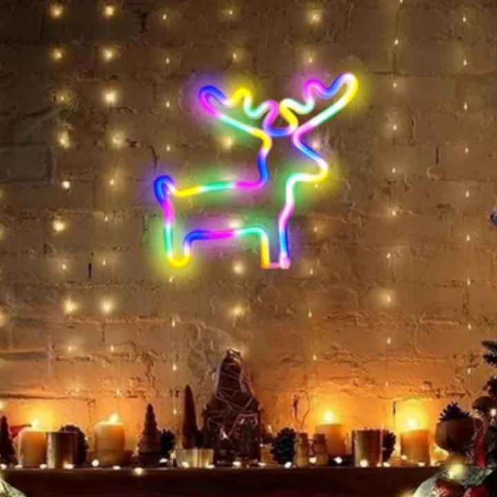 Weihnachtsbaum-Neonzeichen