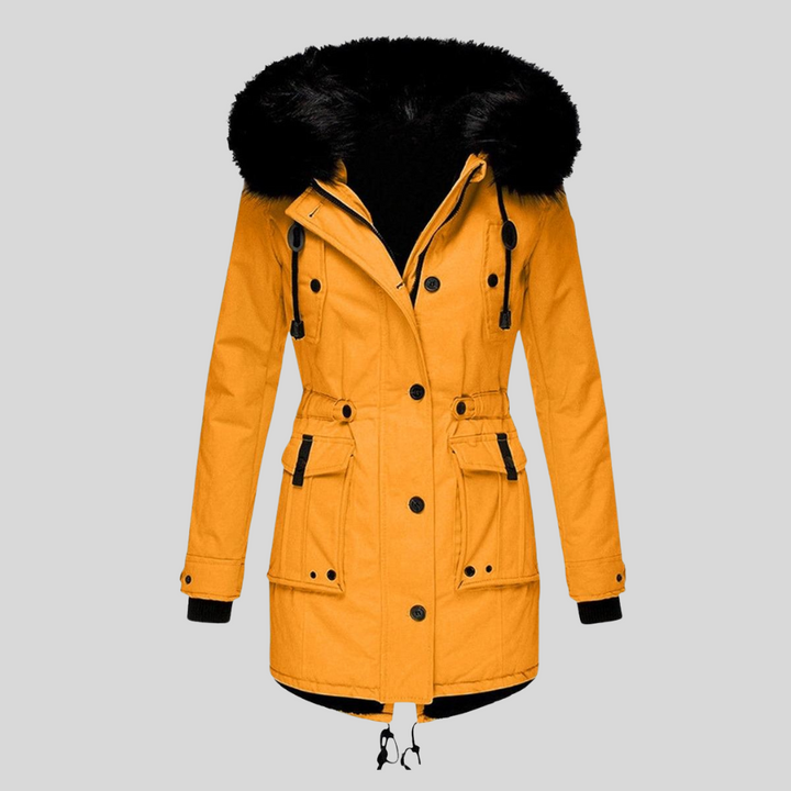 Damen-Wintermantel mit Kapuze