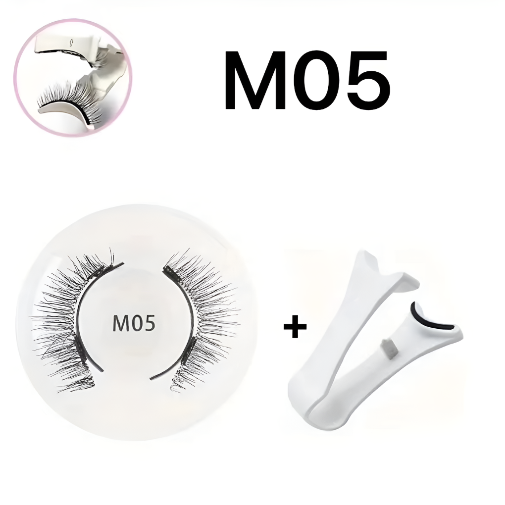 Wiederverwendbares magnetisches Wimpern- und Pinzetten-Set