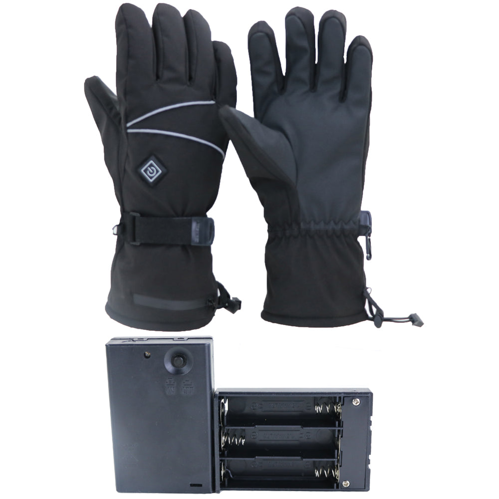 Beheizte Skihandschuhe mit rutschfester Handfläche und 3 Stufen