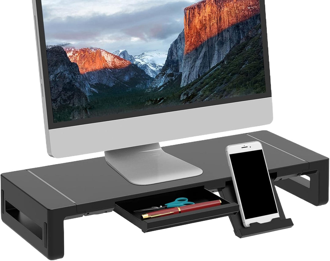 Elevation verstellbarer Monitorständer mit Schublade – Stravon