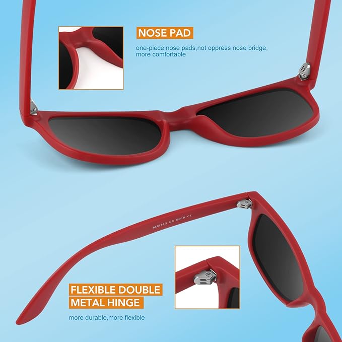 Polarisierte Retro-Sonnenbrille im 80er-Stil - Jamie, Sommeredition 2025