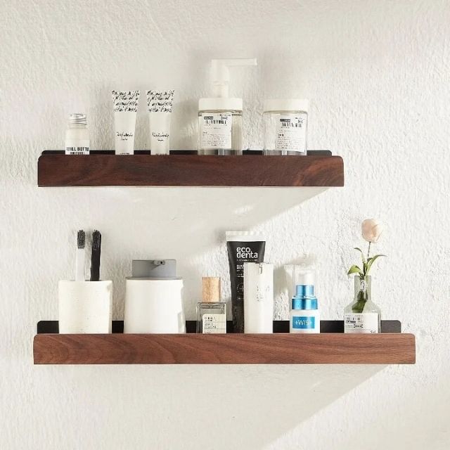 Badezimmerregal aus Massivholz – WoodaFix