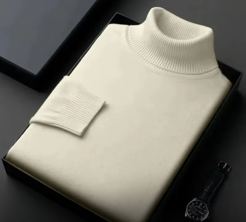 Kaschmir-Rollkragenpullover für Herren – Silvano
