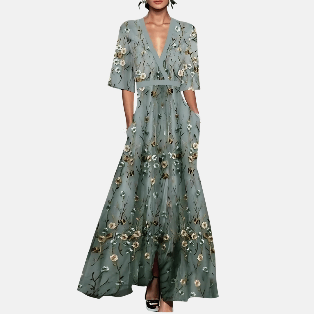 Maxikleid mit Blumenmuster für Damen