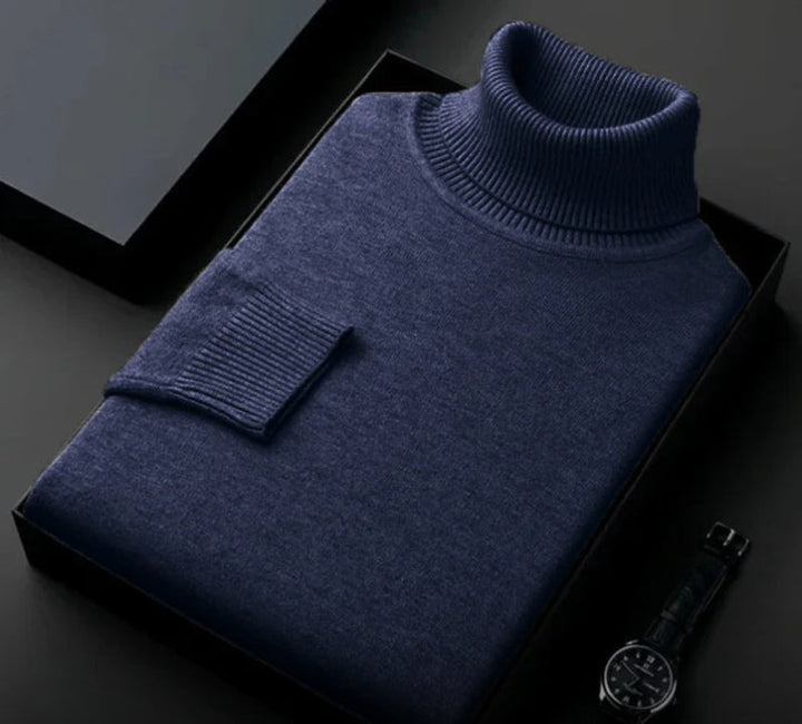 Kaschmir-Rollkragenpullover für Herren – Silvano