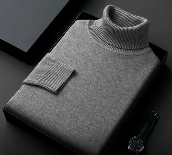 Kaschmir-Rollkragenpullover für Herren – Silvano
