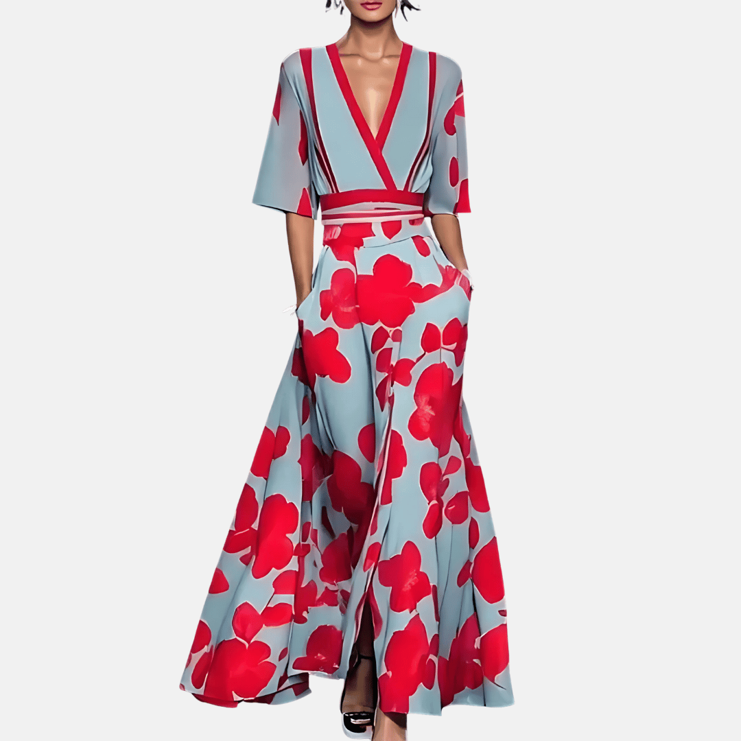 Maxikleid mit Blumenmuster für Damen