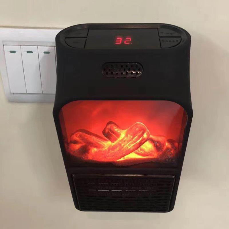 Mini-Heizer mit Flammeneffekt, 500 W und 3 Stufen