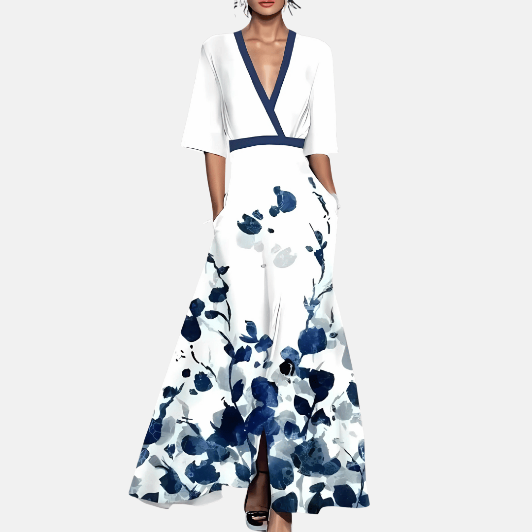 Maxikleid mit Blumenmuster für Damen