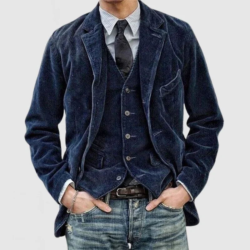 Vintage Herren-Blazer und Weste im Set – Alexander