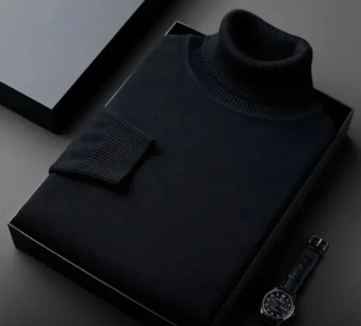 Kaschmir-Rollkragenpullover für Herren – Silvano