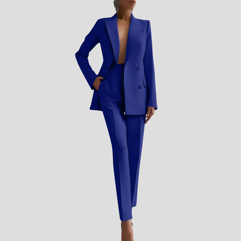 Stilvolles Blazer- und Hosen-Set für Damen