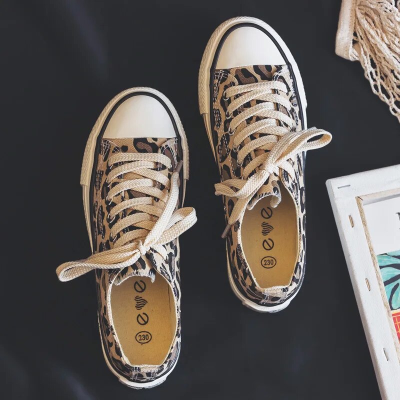 Stylische Leopard Damen Sneakers – Savannah