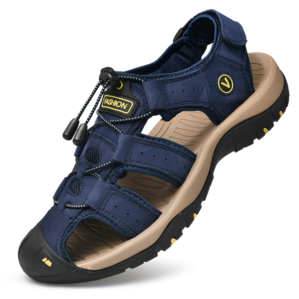 Herren-Sandalen mit verstellbaren Riemen, Designed for Balance