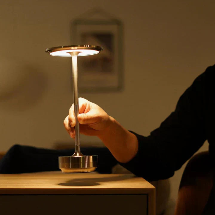 LuminLight kabellose wiederaufladbare LED-Tischlampe