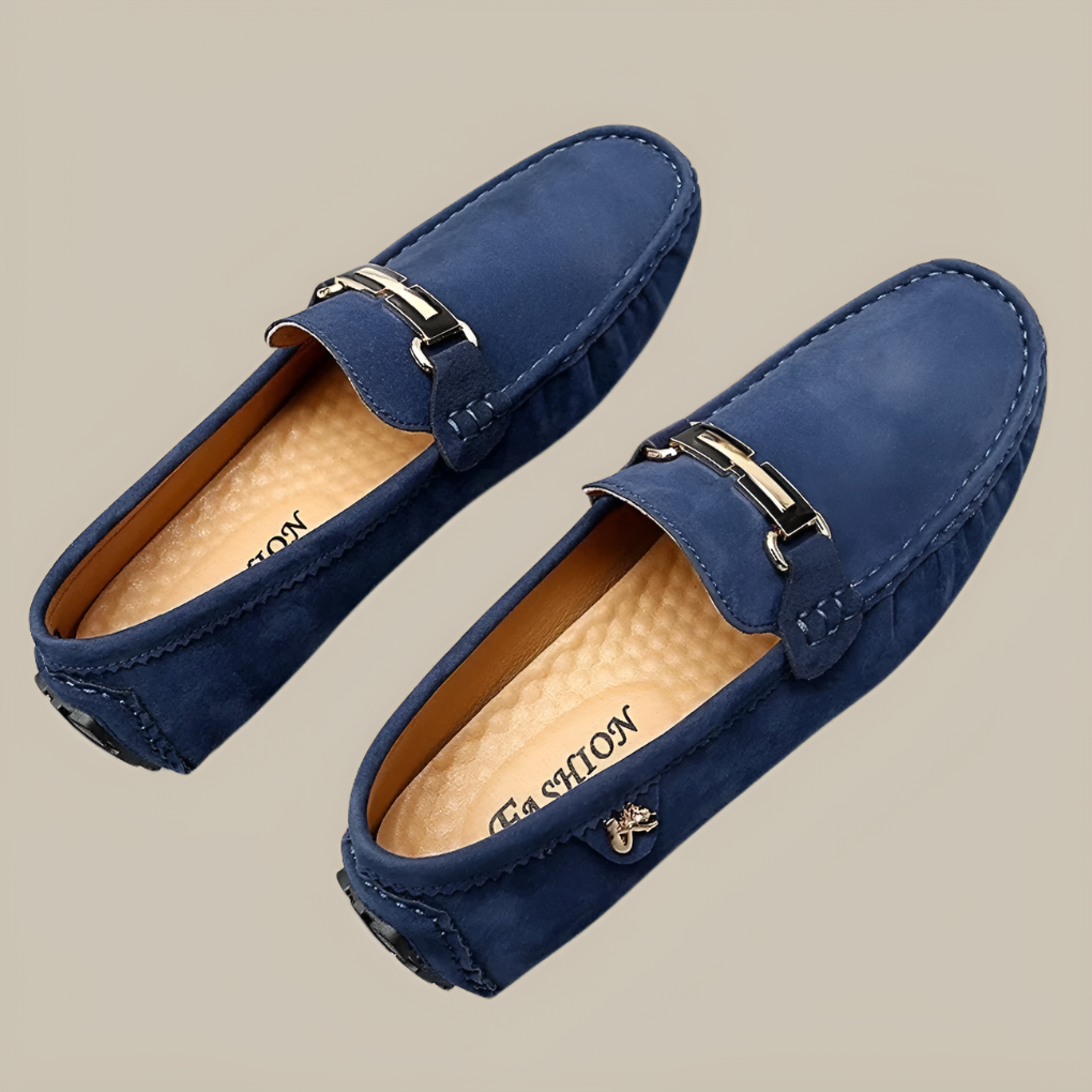 Slip-On-Mokassins aus Wildleder für Herren