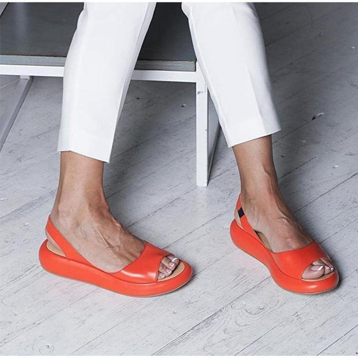 Damen Sommer Sandalen mit Slingback-Riemen