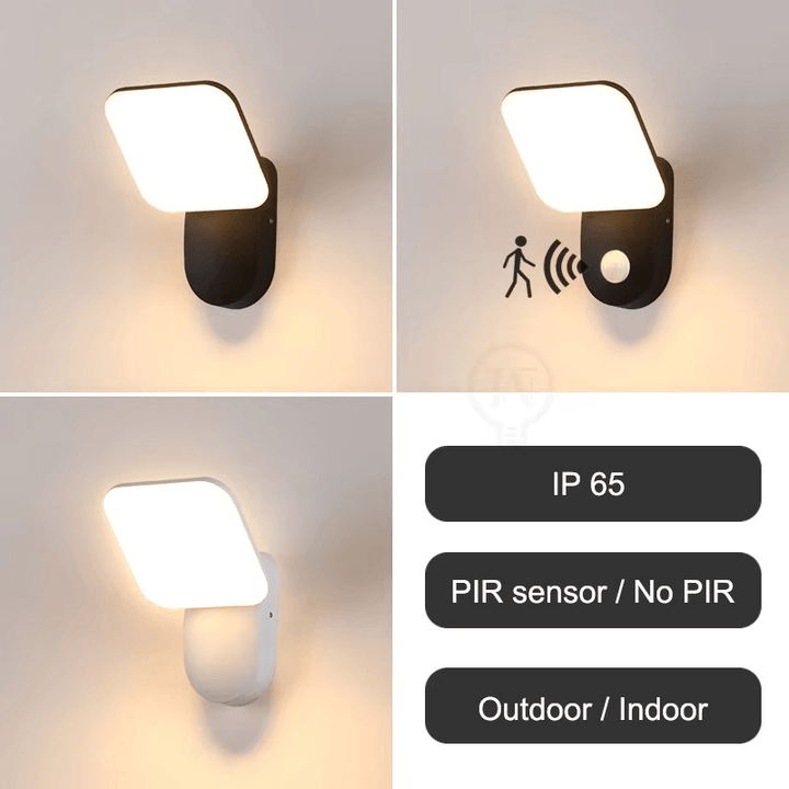 Intelligente LED-Wandleuchte mit Bewegungssensor