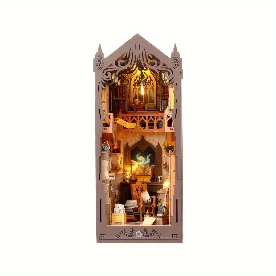Magisches Bücherhaus – 3D-Holzpuzzle für kreative Bastler