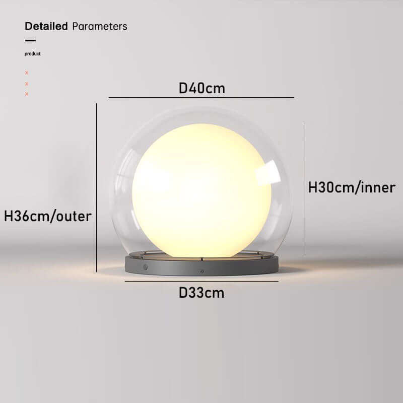 Moderne Außenlampe - Design in Mondform
