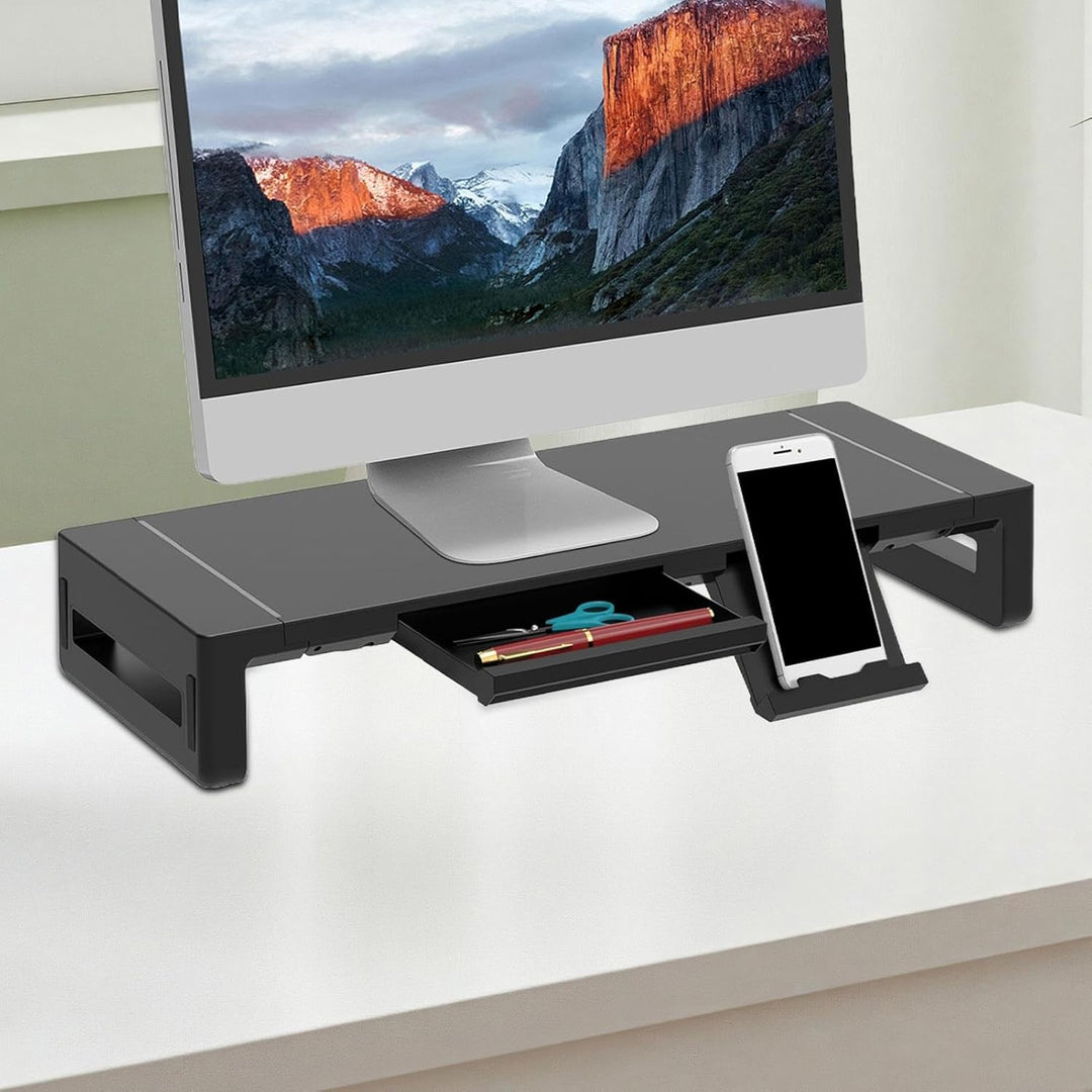 Elevation verstellbarer Monitorständer mit Schublade – Stravon