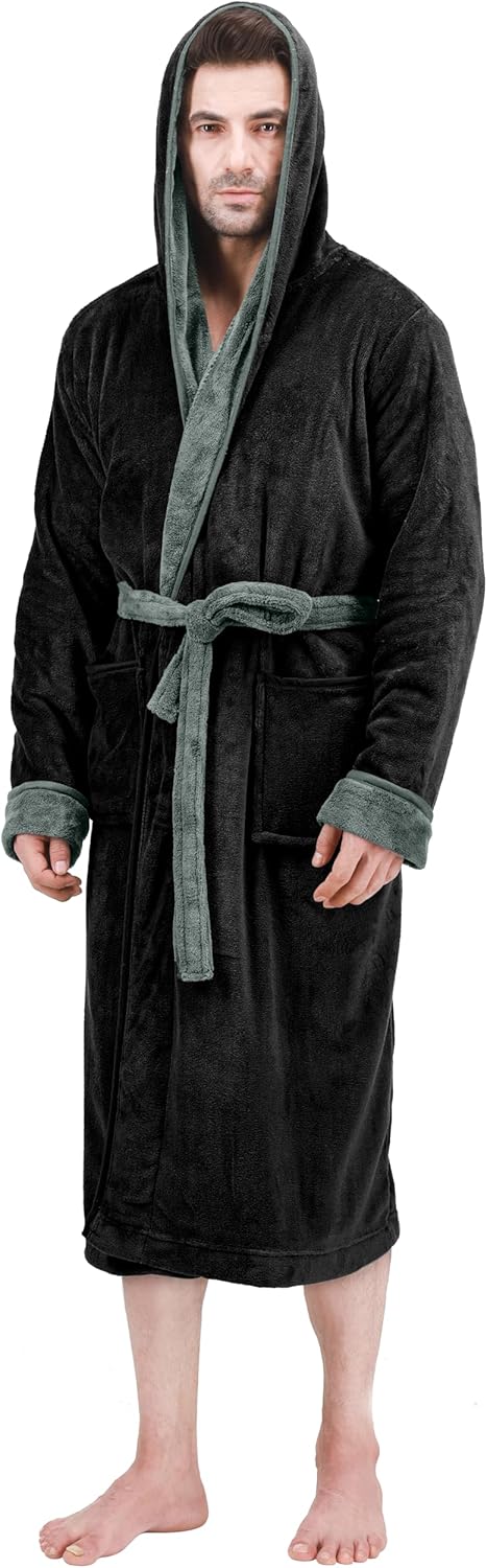 Herren-Sommer-Bademantel aus leichtem Fleece – Harry