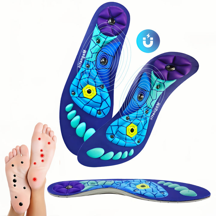 ComfortPlus Magnetische Akupunktur-Einlegesohle mit Fußgewölbestütze