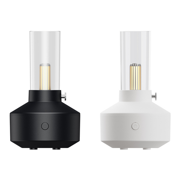 Retro-Aromadiffusor mit Glühfadenlampe und Kerzenlichteffekt