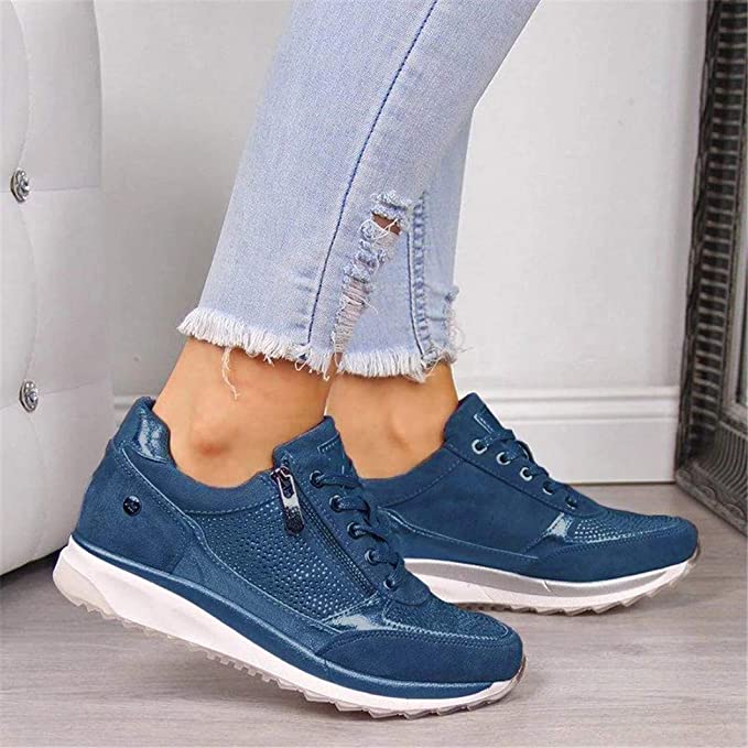 Bequeme Damenschuhe mit Fußgewölbestütze und rutschfester Sohle