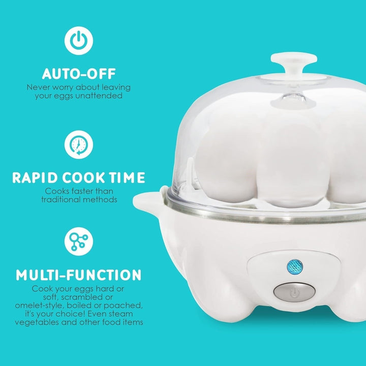 Eierkocher – Schnelles Kochen, pochierte Eier und Omelett-Zubereitung mit Abschaltautomatik