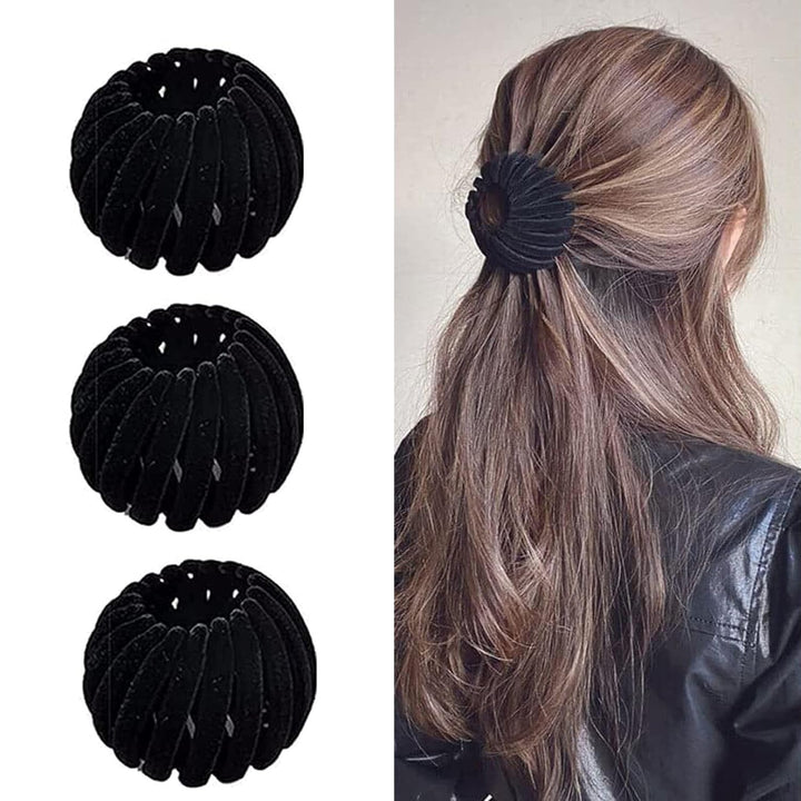 Elegante Vogelnest-Haarspangen - 3er-Set