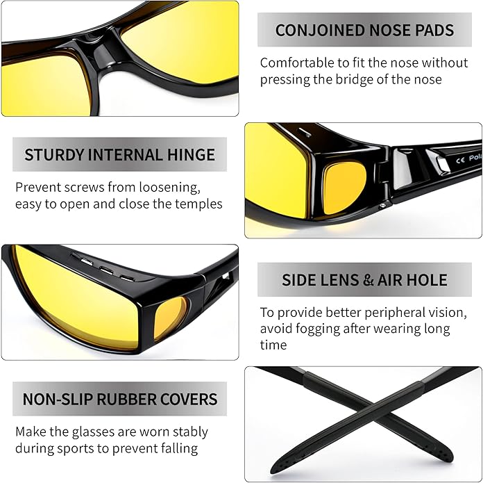 Polarisierte Nachtfahrbrille - Jeremy